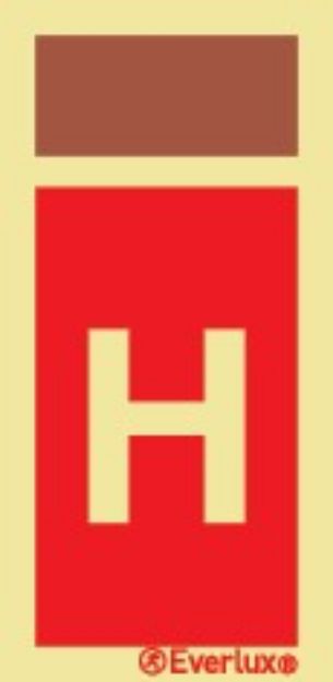 Supplementary sign Gas fixed - 75 x150 mm  - 2019